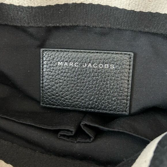 Marc Jacobs Gotham City Tote Crossbody Handbag Black Pebbled Leather - Picture 7 of 16